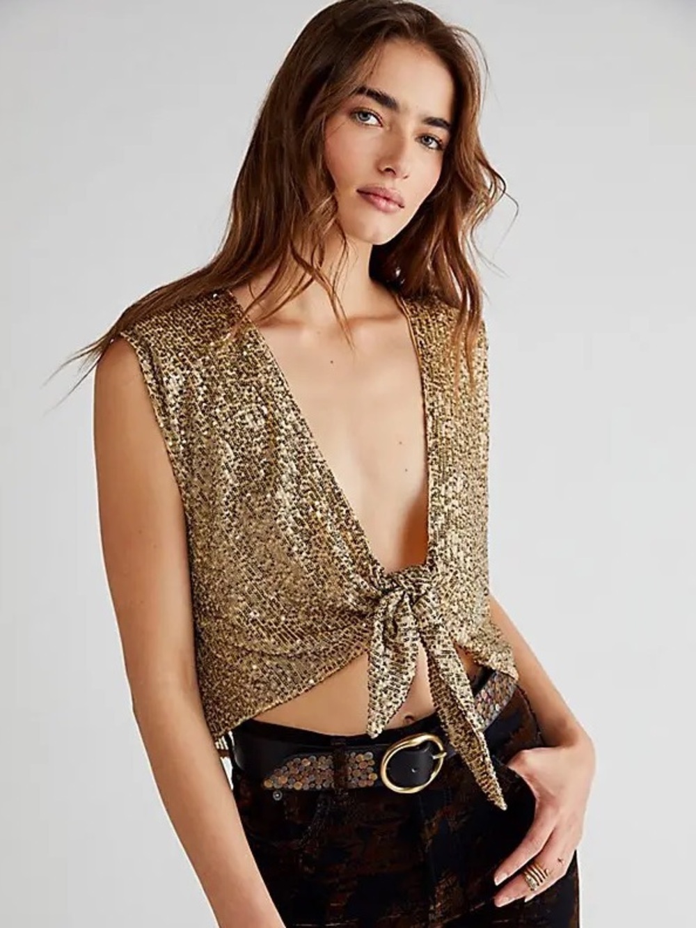 NWOT Free People Lost In Your Light Reversible Top